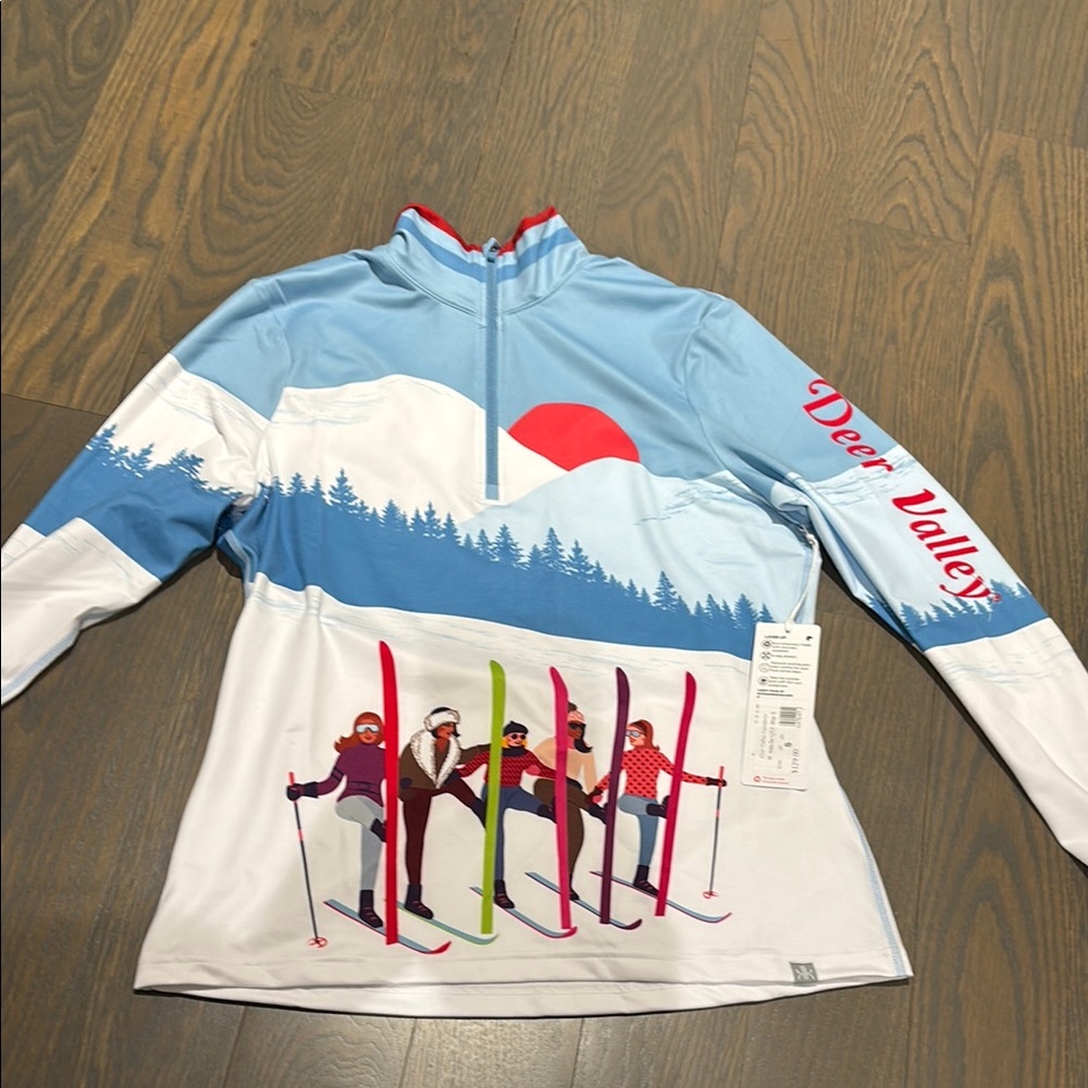Deer Valley Ski Print Pullover